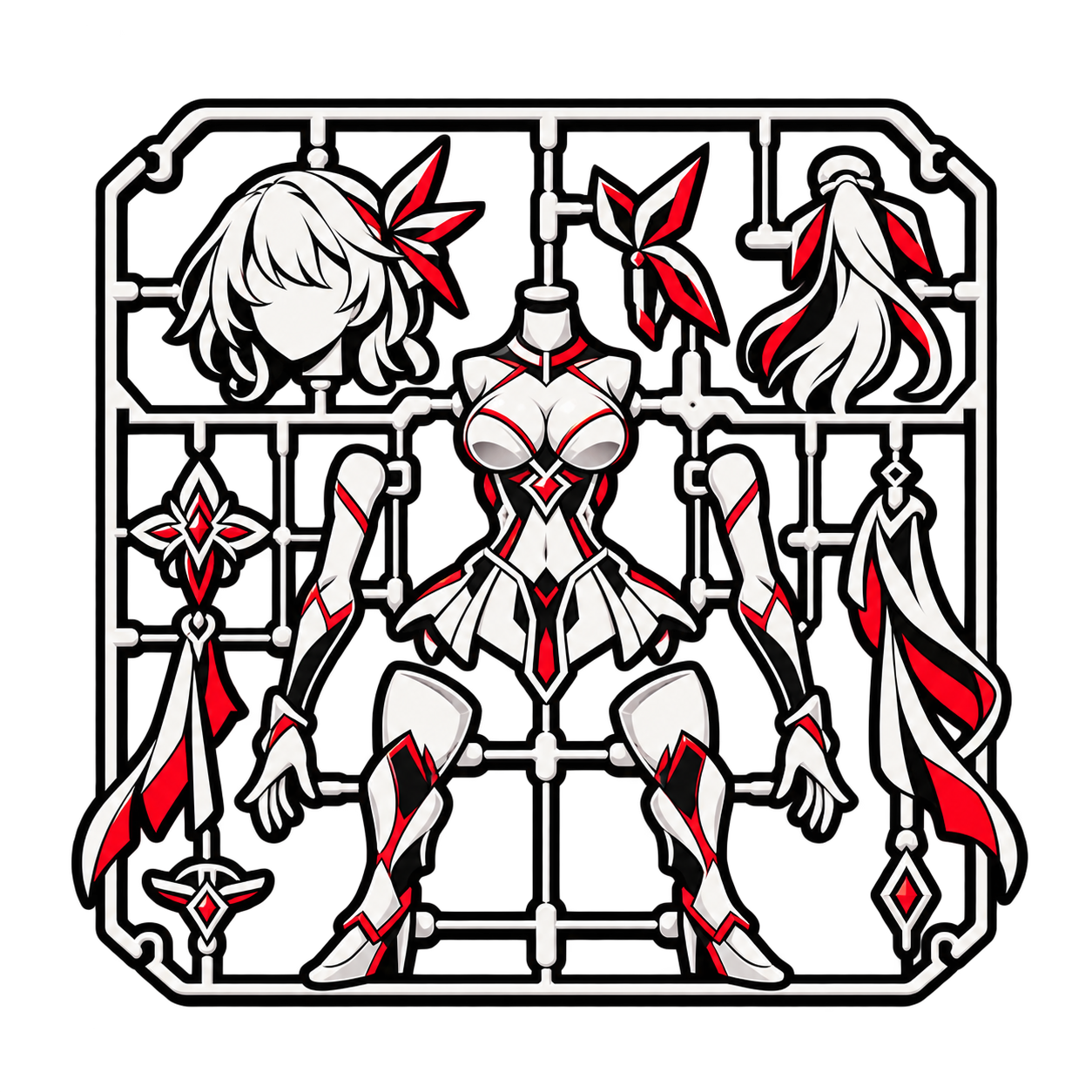 Garage kits and multipart figure production